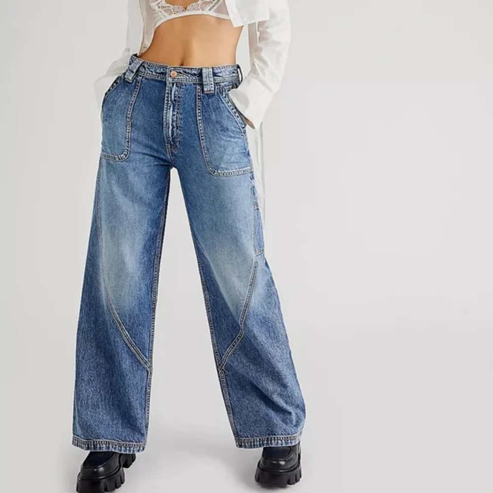 Free People Haywire Utility Jeans Vera Cruz